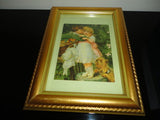 UK Artist Frederick Morgan " OVER THE GARDEN WALL " Victorian Art Print Framed