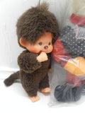 Vintage 2 Monchichi with Pacifiers & German Wool Mouse Mint in Bag