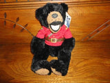 RCMP Canada Mounted Police Bear Stuffed Animal House 12in Black Plush