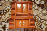 Brand New Real Wood Miniature Doll House Furniture Extra Cabinet