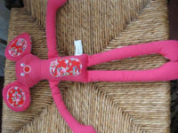 Hema Netherlands Dutch Mouse Pink Flower Pattern Fabric Toy 33530047 Retired
