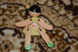 Old Vintage Wooden Levi Italy Südtirol Ballerina String Puppet