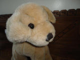 Sitting Golden Retriever Puppy Dog 12 inch Leatherette Nose