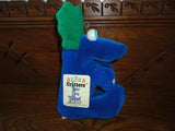 Mighty Star Special Effects Alpha Critters EEP Blue Letter E 10in Vintage 1986