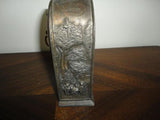 Vintage Coronetti Cunardo Brass Bronze Clock Made in Germany Village Scene