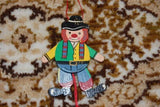 Old Vintage Wooden String Puppet Clown 3.5 Inch