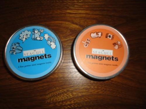 Seagull PEWTER 8 Mini Magnets 2 Tin Sets Noahs Ark & Canada Made Nova Scotia
