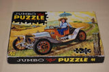 Vintage 70s Jumbo Jigsaw Puzzle Lady Oldtimer Antique Car Artist Robert Pettes