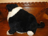 Dakin Applause BIG DADDY CAT B&W RARE Chubby Fat Plush Retired