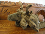 K&M Moose Stuffed Plush Airbrushed Detailing 14 inch 2011