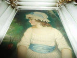 Framed Vintage Art Gainsborough " MISS SIMPLICITY " Norwood Industries RARE