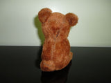Antique UK Mohair Velvet Tongue Bear Glass Eyes 4 inch ADORABLE