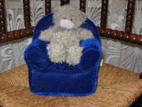 Teddy Bear Sitting in Velvet Arm Chair Pyramide Netherlands