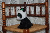 Gamble Pleasure Holland Soft Black White Sitting Panda Bear Big Eyes 9 inch