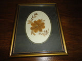 Artist Ey Signed Original England Real English Flowers Handmade Design Framed