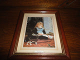 Famous UK Artist Sir John Millais PUSS IN BOOTS Girl w Cat Print Wooden Frame