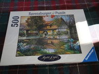 Ravensburger Puzzle THE OLD MILL Mystic Lights Collection 500 pc