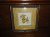 Nova Scotia Canadian Artist Wanda Lee Victorian Print Mother & Daughter Mice '87