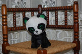 Gamble Pleasure Holland Soft Black White Sitting Panda Bear Big Eyes 9 inch