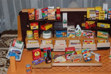 Old Vintage Dutch Wooden Grocery Store With 75 Miniature Accessories