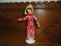 Antique Vintage Asian Chinese Lady Rubber Doll Figurine