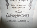 Canadian Artist Morag W. Ltd Ed 43/300 Islandscapes Art North Cape PEI Signed
