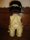 Vintage Regal Canada Native American Boy Doll Leather Outfit Beads & Moccasins