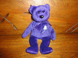 Ty Beanie Babies PRINCESS Diana Purple Bear 1997 Handmade China