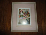 USA Famous Artist Marilyn Simandle " SONG BIRD " Print Wood Framed