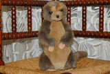 K&M Int USA Brown Gray Meerkat 11 Inch Stuffed Animal Plush 1994