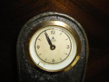 Vintage Coronetti Cunardo Brass Bronze Clock Made in Germany Village Scene