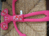 Hema Netherlands Dutch Mouse Pink Flower Pattern Fabric Toy 33530047 Retired