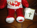 Holy Bears 2001 GOD BLESS CANADA Bear 9" with Mint Bible Booklet RETIRED