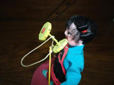 Antique Vintage Chinese Doll Figurine with Asian China String Toy