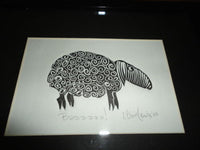 Canada Original Art Black Sheep Baaaaaa ! Signed L. Clive Lewis '06 RARE