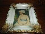 Framed Vintage Art Gainsborough " MISS SIMPLICITY " Norwood Industries RARE