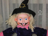 Witch Rag Doll Toverland Sevenum Belgium Theme Park Souvenir 27.6 in RARE