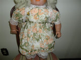 Original JESSIE Doll Quebec Canada 2ft Floral Dress Series 1992 COA Green Eyes