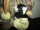 Bearington Bear MRS KNITTER PEARL CAT Handcrafted Jointed Limited Edition Retire