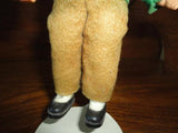 Antique Republic of Ireland Leprechaun Gnome Doll Celluloid Felt Clothing