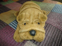 Sears Canada Large SHAR PEI Laying Plush DOG 28 inch Airbrush Details