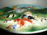 Vintage Japan JACK and JILL Decorative Plate 3D Hand Painted Nr 5916