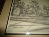 Artist Moriarity DUNDURN CASTLE Hamilton Canada Vintage Framed Art Print RARE