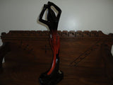 Canada Canuck Pottery Quebec LABELLE Woman Statue Sexy Figurine 15" Vintage