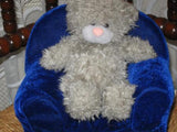 Teddy Bear Sitting in Velvet Arm Chair Pyramide Netherlands
