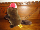 Mighty Star 24K CHOPPER Canadian Beaver Stuffed Plush Montreal Quebec 8 inch