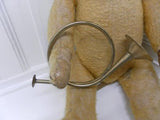 Old Antique Metal Brass Hunting Horn Bugle Good for Bear or Doll Display