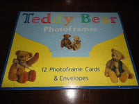 11 Antique Teddy Bear Photo frames Cards & Envelopes Boxed Set