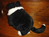Dakin Applause BIG DADDY CAT B&W RARE Chubby Fat Plush Retired