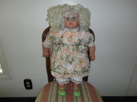 Original JESSIE Doll Quebec Canada 2ft Floral Dress Series 1992 COA Green Eyes